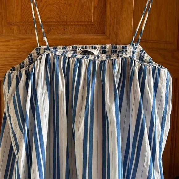 Ganni Blue and White Maxi Dress - Picture 7 of 10